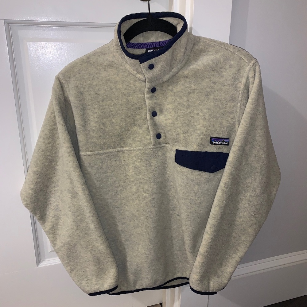 Patagonia Synchilla Snap-T Fleece Pullover in Oatmeal